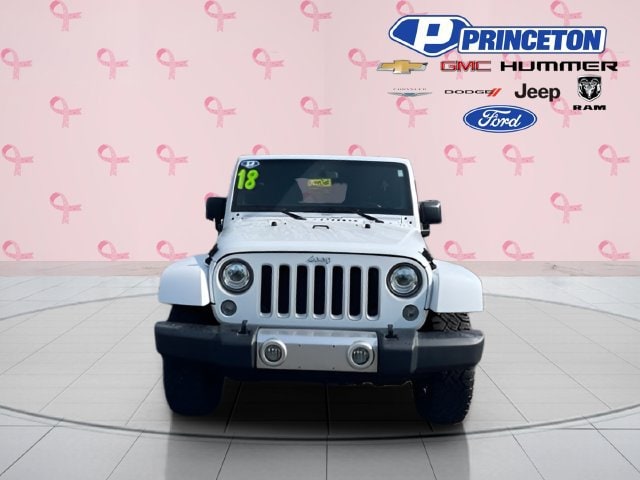 Used 2018 Jeep Wrangler JK Unlimited Sahara with VIN 1C4BJWEG2JL899801 for sale in Princeton, IL