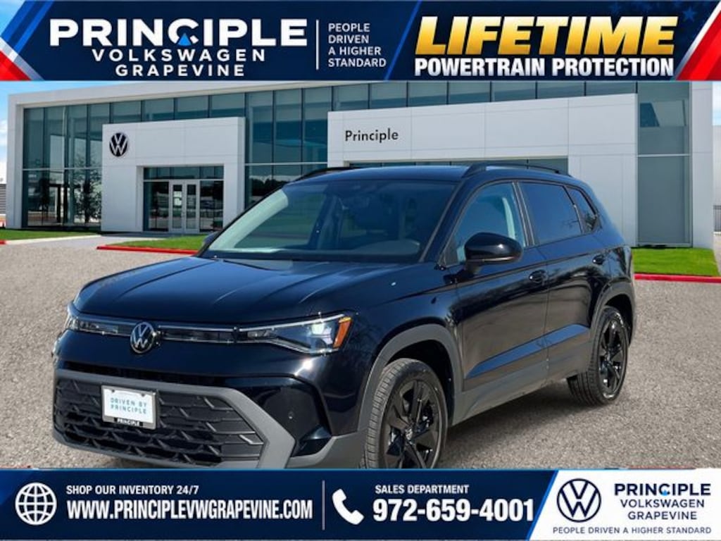 New 2027 Volkswagen Taos 1.5T SE Black SUV