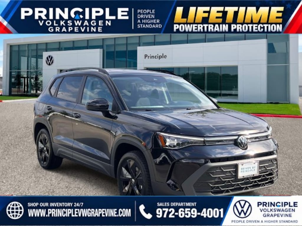 New 2027 Volkswagen Taos 1.5T SE Black SUV