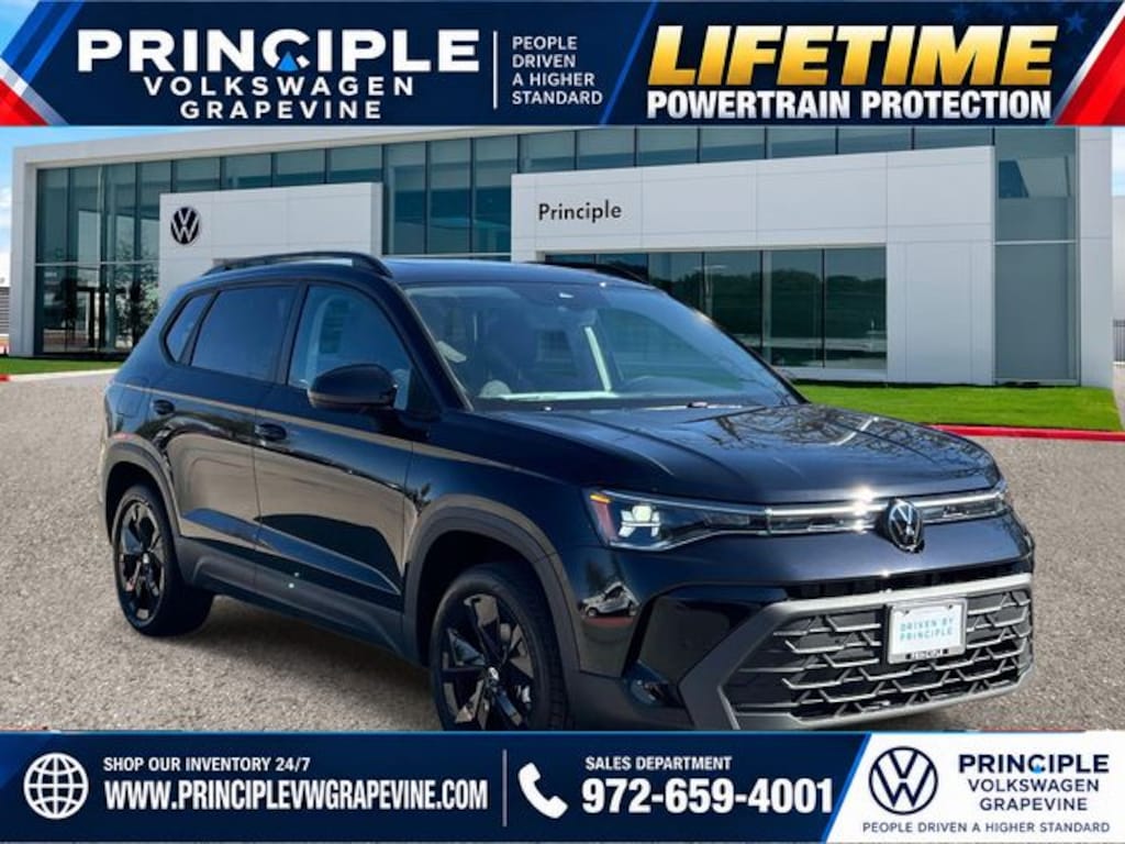 New 2027 Volkswagen Taos 1.5T SE Black SUV