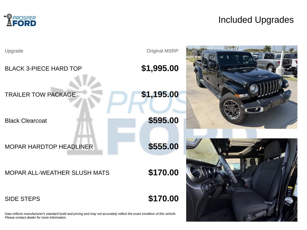 Used 2023 Jeep Gladiator Overland Truck Crew Cab