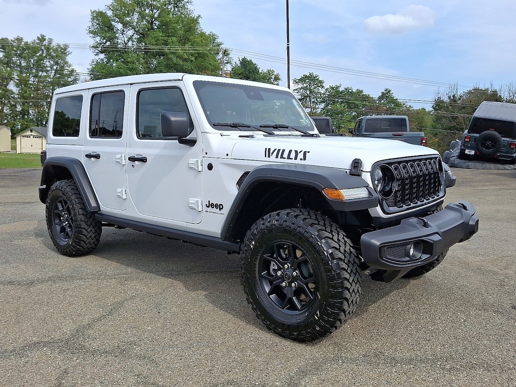 New 2025 Jeep Wrangler 4-Door Willys 4x4 Sport Utility