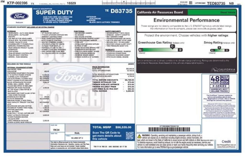 New 2026 Ford F-250 Lariat Truck Crew Cab