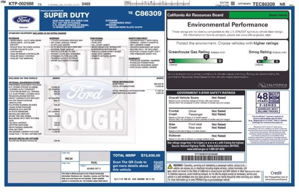 New 2026 Ford F-250 XLT Truck Crew Cab