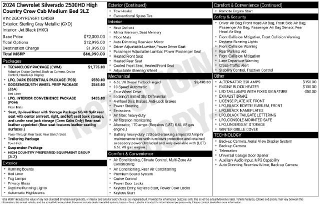 Used 2024 Chevrolet Silverado 2500 HD High Country Truck Crew Cab