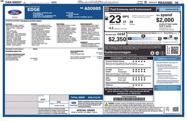 Used 2024 Ford Edge Titanium SUV