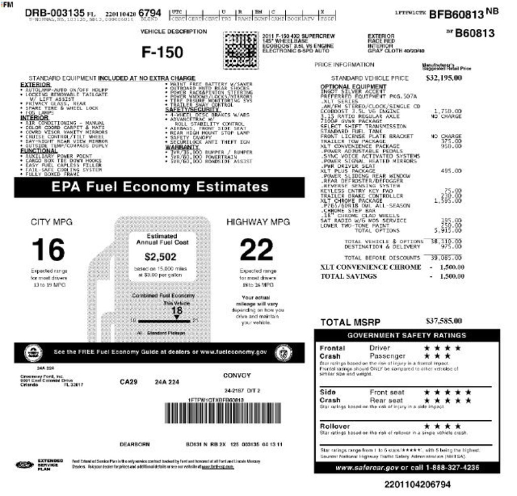 Used 2011 Ford F-150 Truck SuperCrew Cab