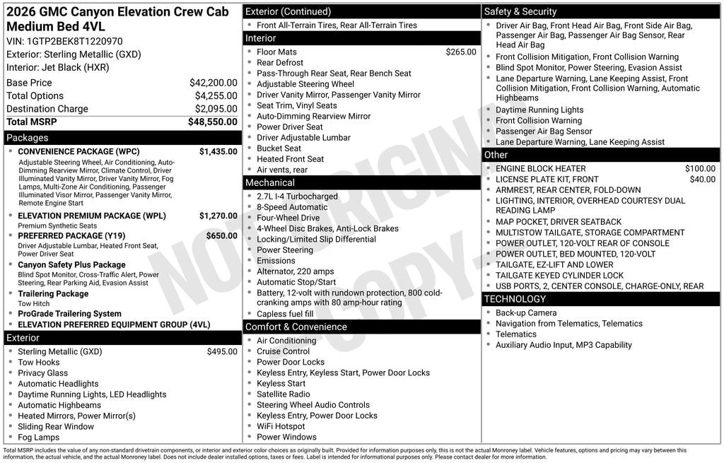 2026 GMC Canyon Elevation - Photo 6