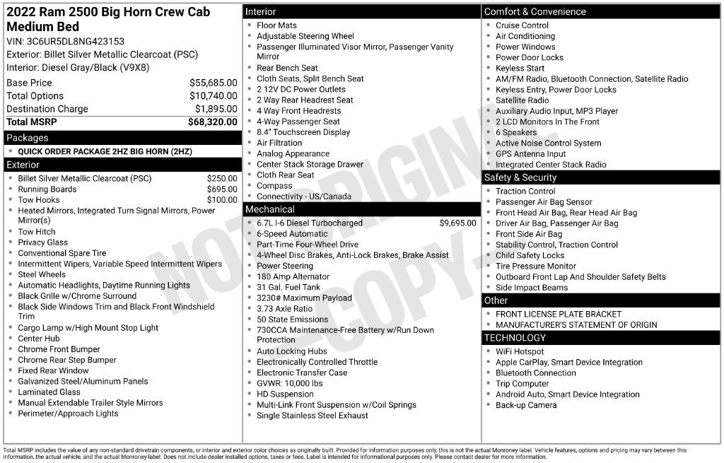 2022 RAM Ram 2500 Pickup Big Horn - Photo 6