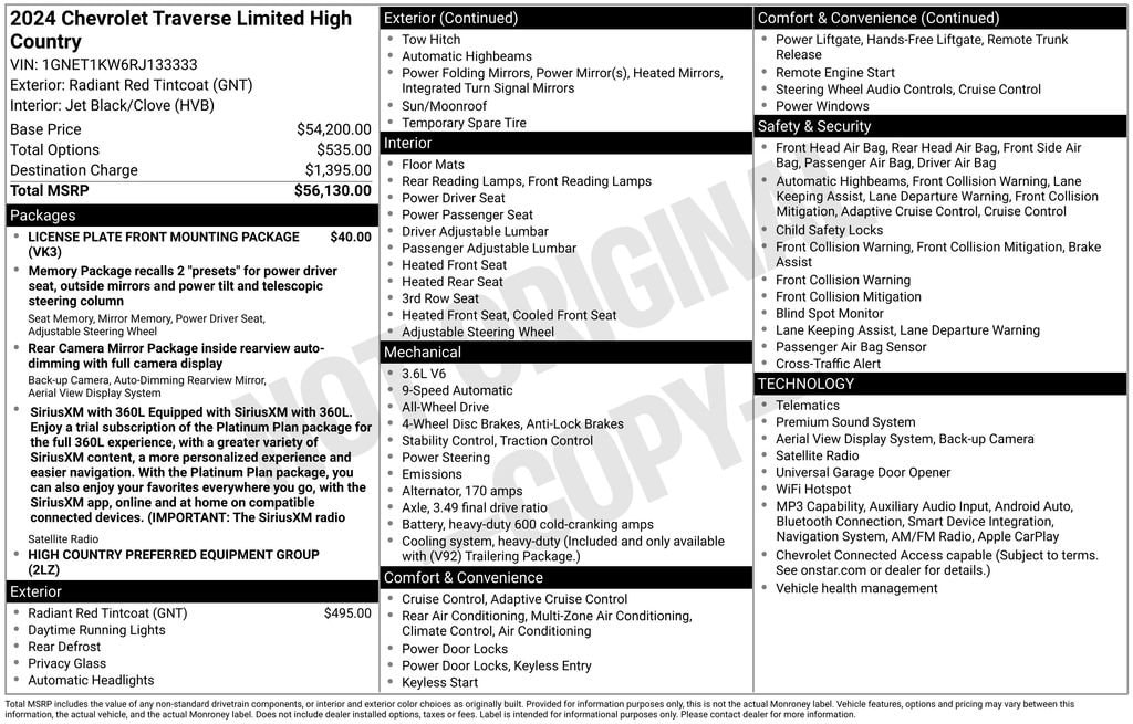 2024 Chevrolet Traverse Limited High Country - Photo 6