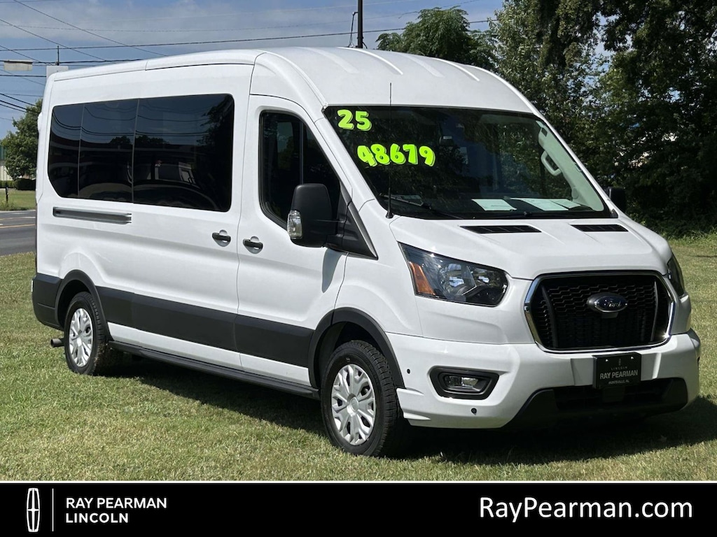 Used 2025 Ford Transit-350 Passenger XLT Wagon Medium Roof Van