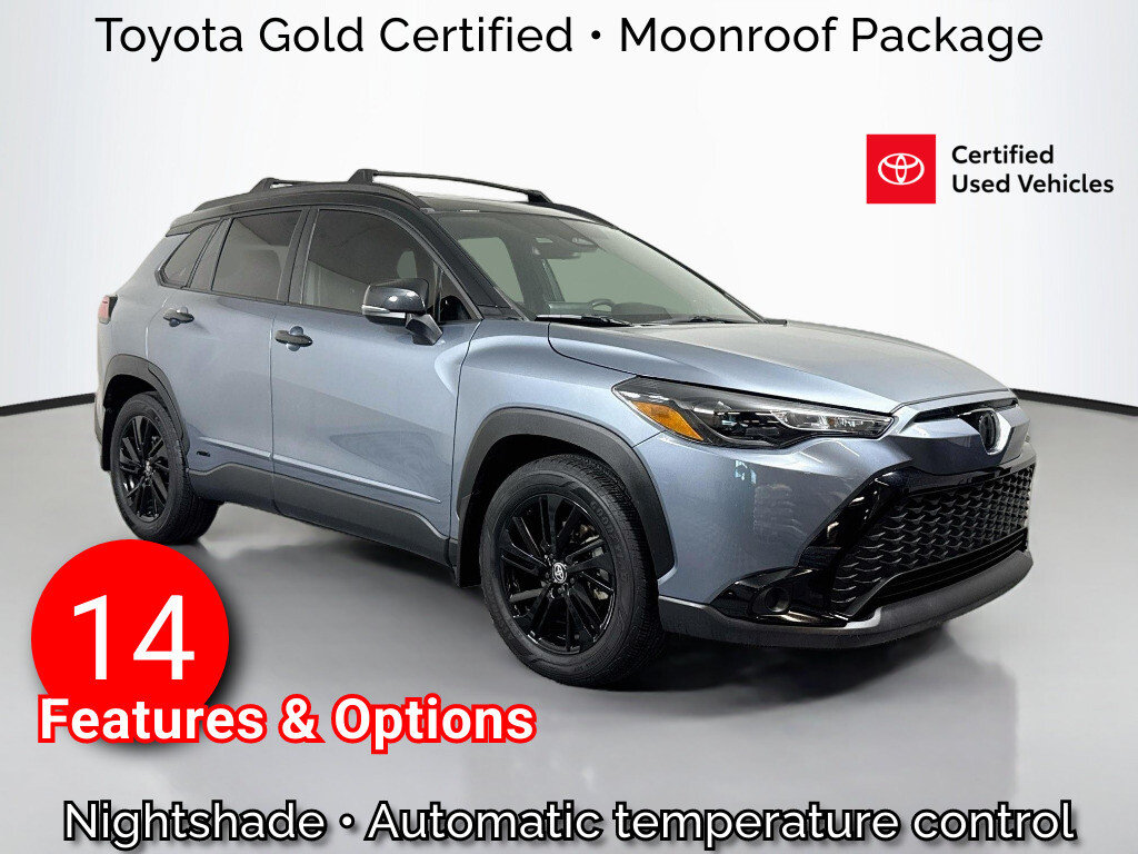 Certified 2024 Toyota Corolla Cross Hybrid Nightshade SUV