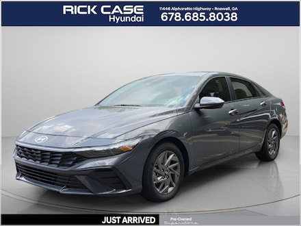 2026 Hyundai Elantra Hybrid Blue Sedan