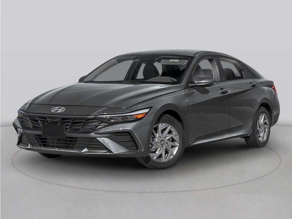 New 2026 Hyundai Elantra Hybrid Blue Sedan