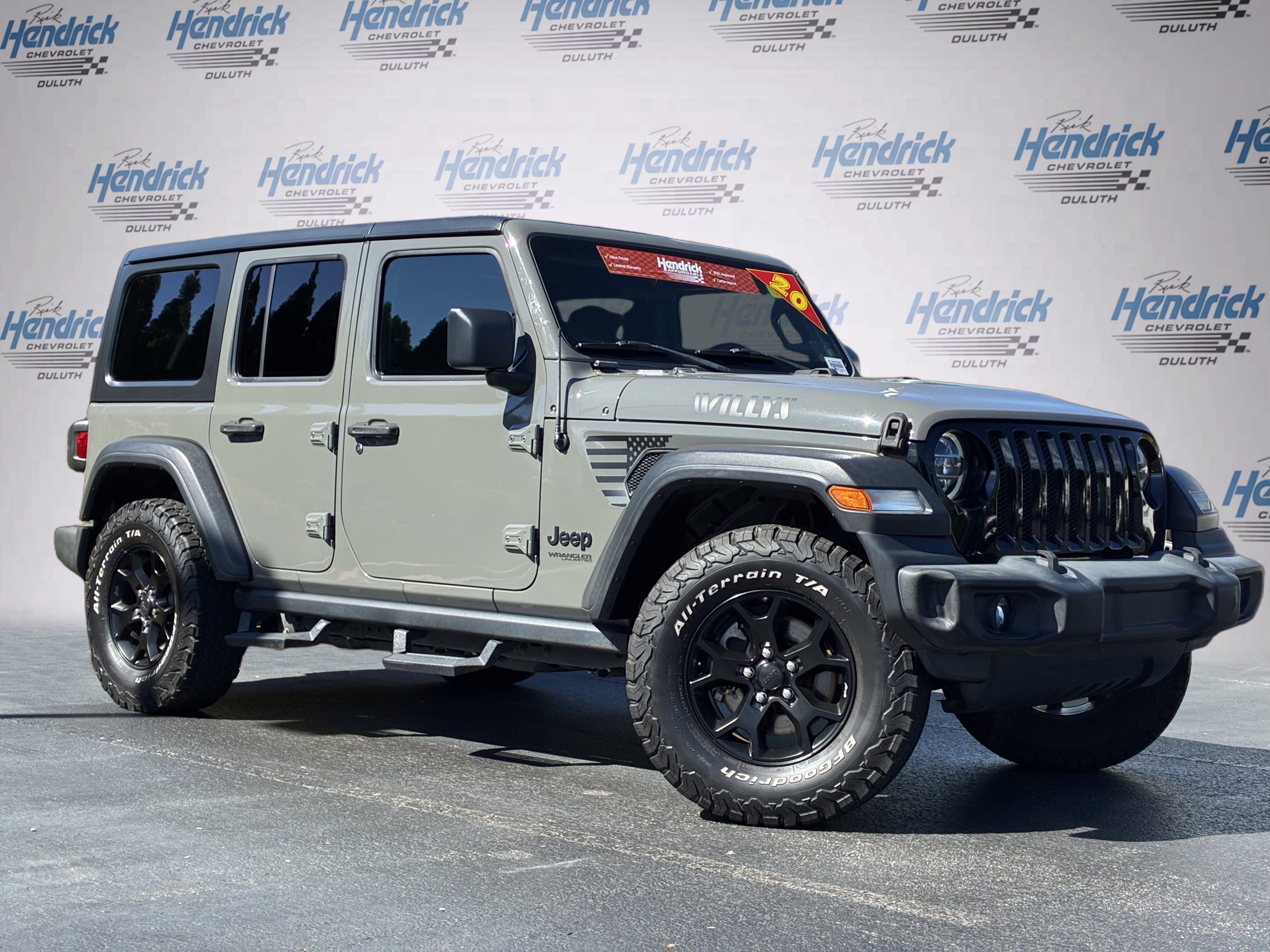 Used 2020 Jeep Wrangler Unlimited Willys Convertible
