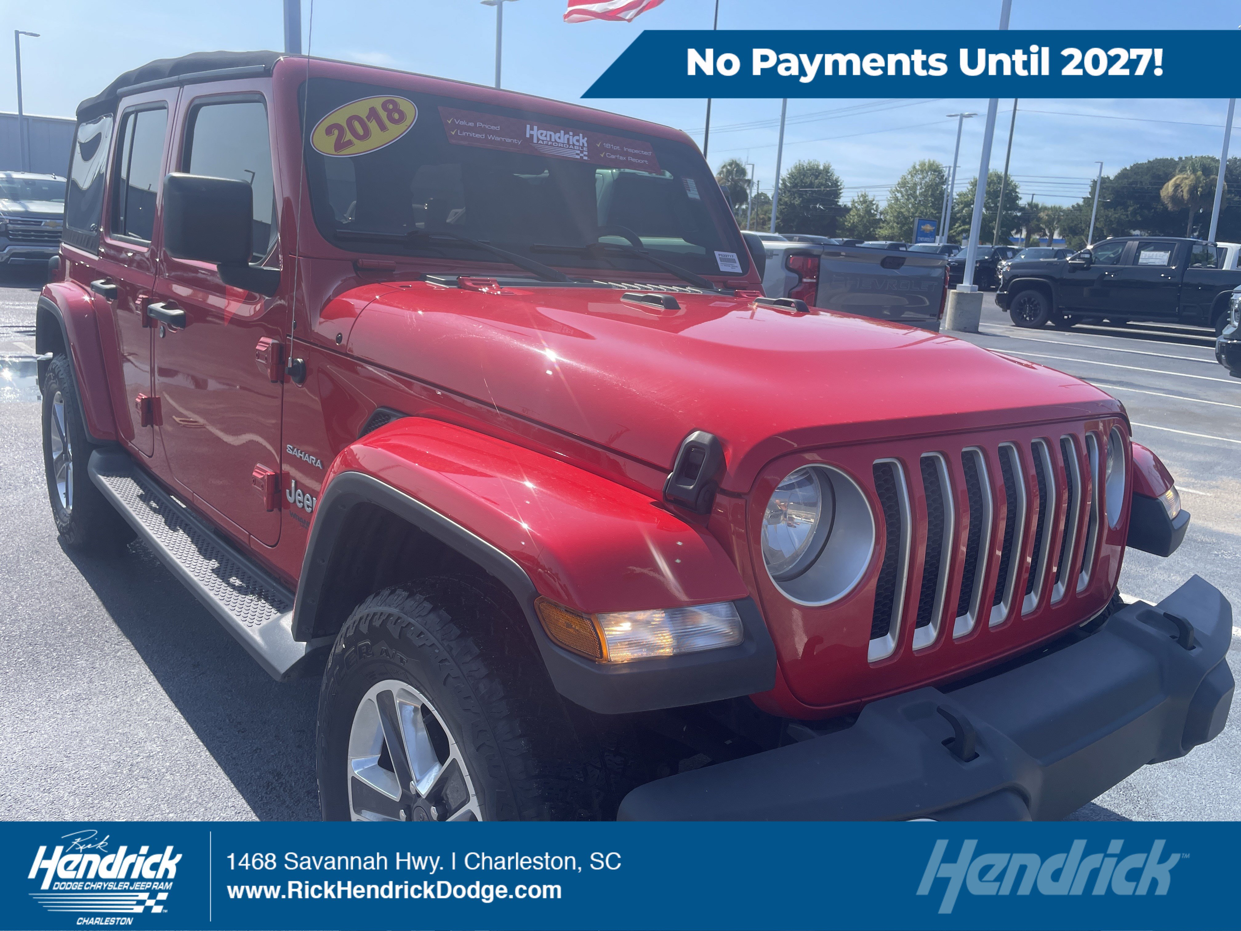 Used 2018 Jeep Wrangler Unlimited Sahara Convertible
