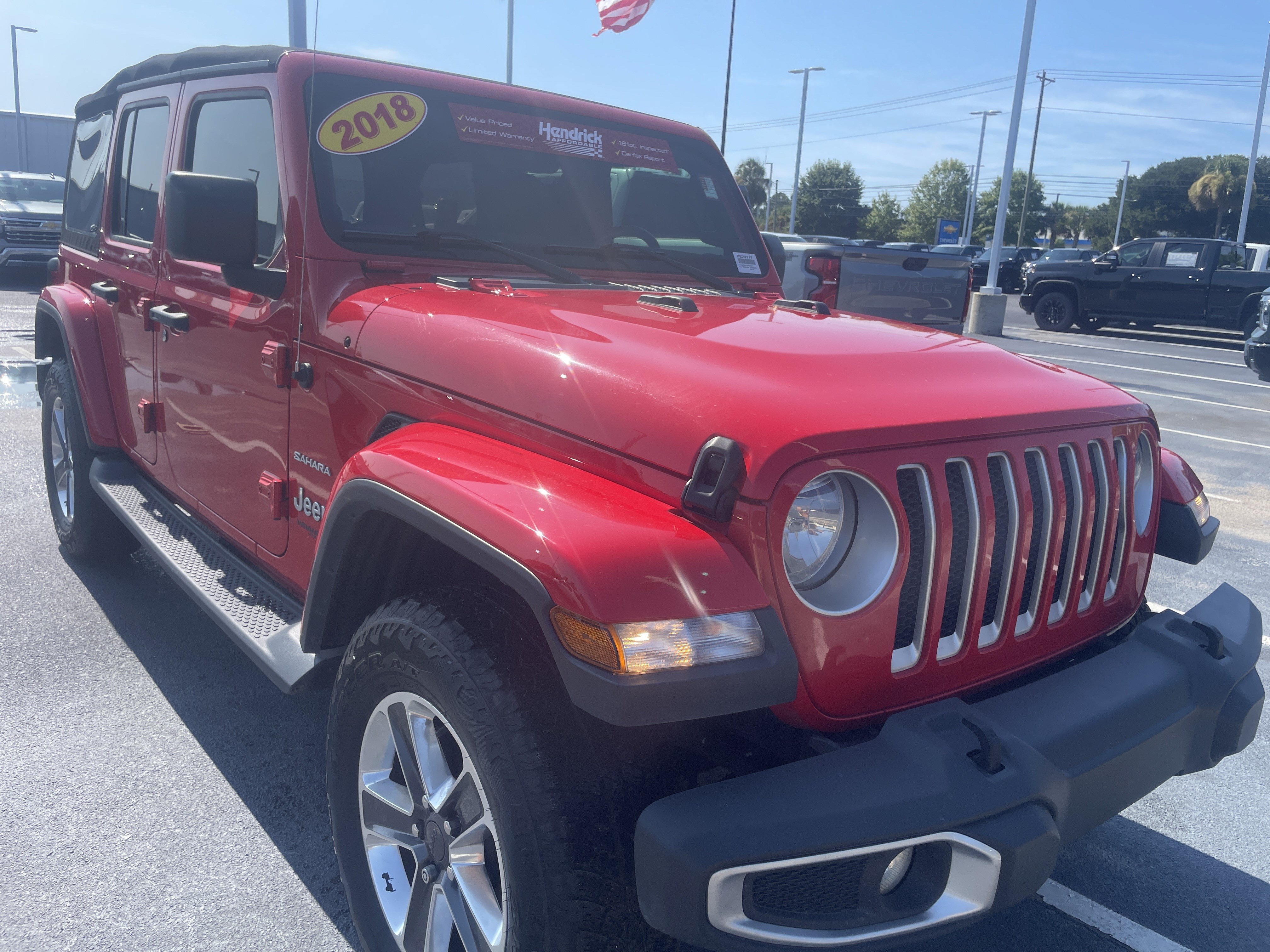 Used 2018 Jeep Wrangler Unlimited Sahara Convertible