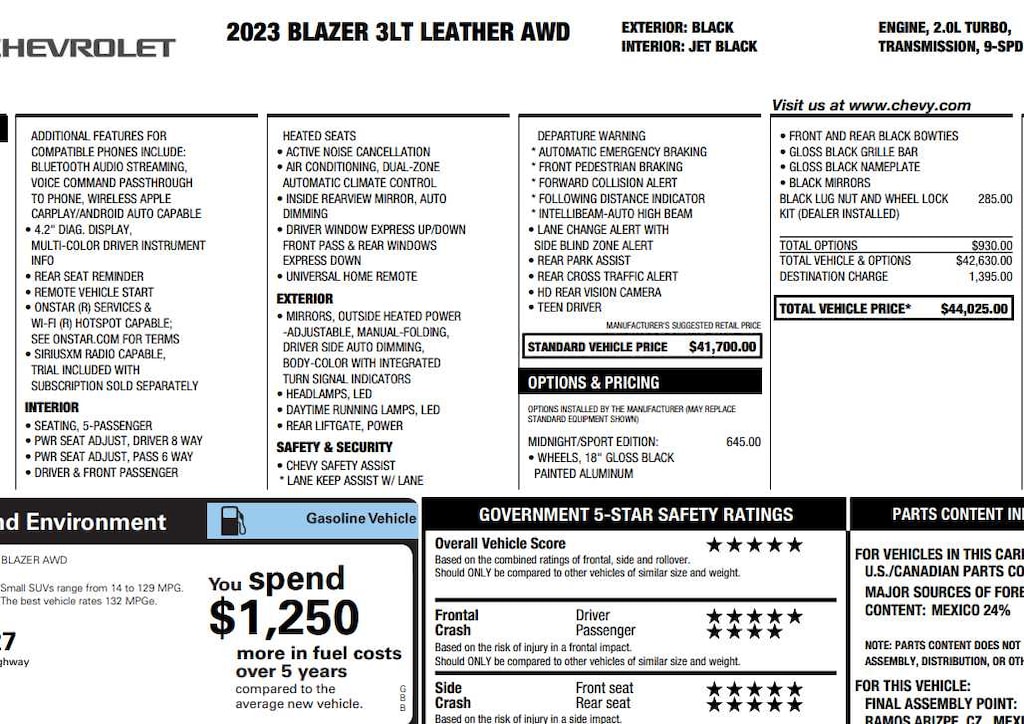 Used 2023 Chevrolet Blazer LT SUV