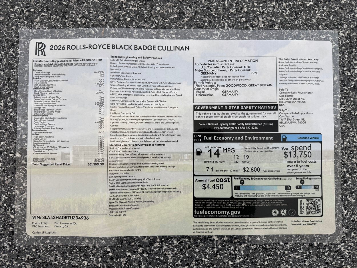 2026 Rolls-Royce Cullinan Black Badge - Photo 49