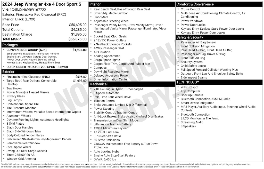 Used 2024 Jeep Wrangler Sport S 4xe SUV