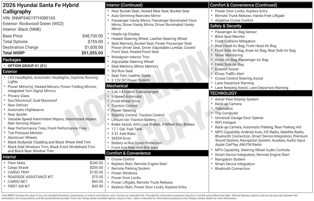 Used 2026 Hyundai Santa Fe Hybrid Calligraphy SUV