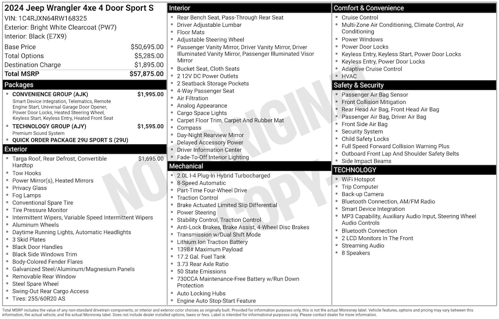 Used 2024 Jeep Wrangler Sport S 4xe SUV