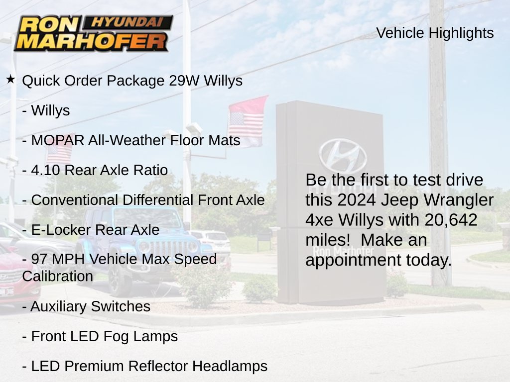 Used 2024 Jeep Wrangler Willys 4xe SUV