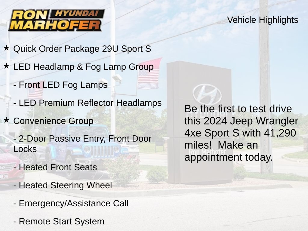 Used 2024 Jeep Wrangler Sport S 4xe SUV