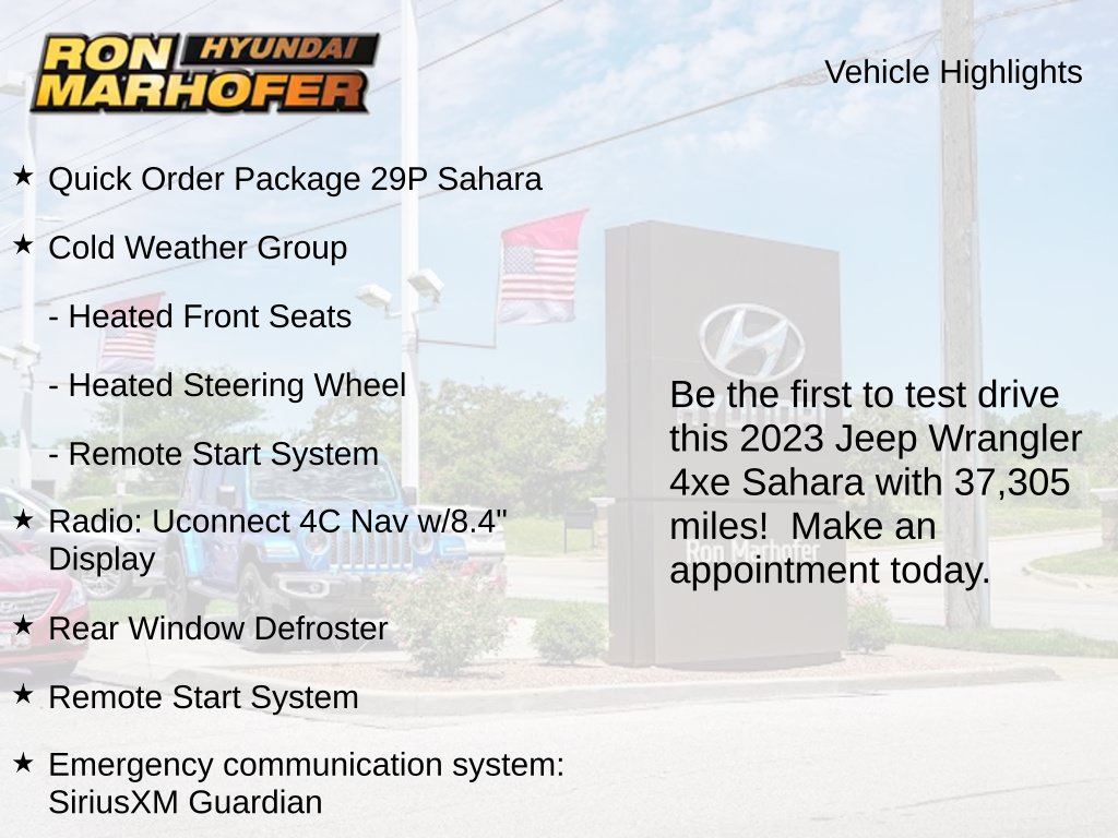 Used 2023 Jeep Wrangler Sahara 4xe SUV