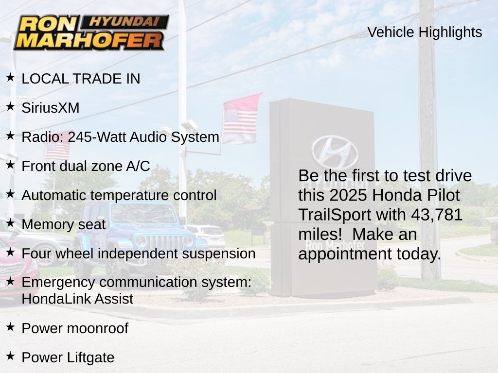 Used 2025 Honda Pilot TrailSport SUV