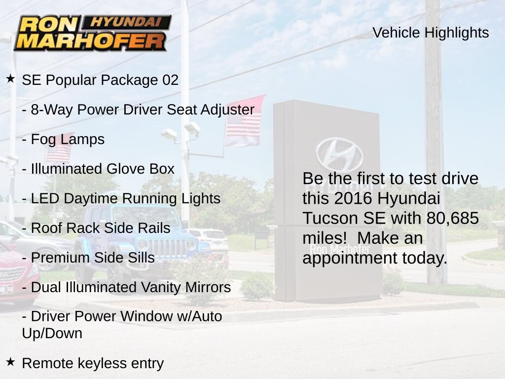 Used 2016 Hyundai Tucson SE SUV