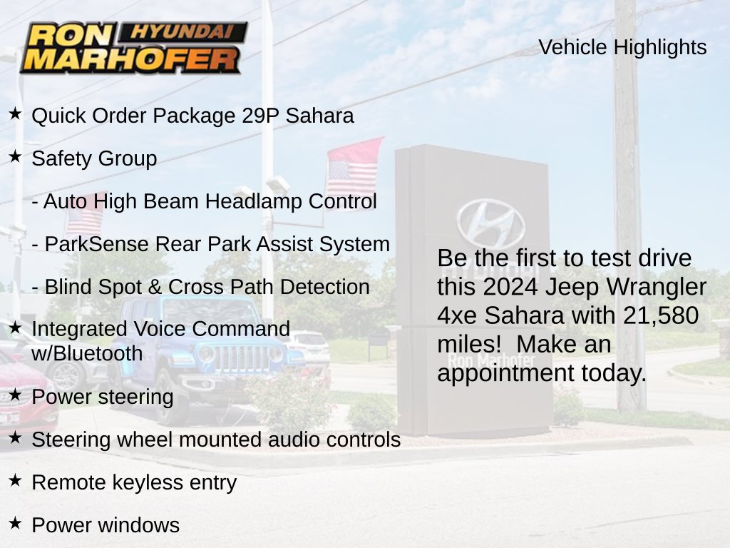 Used 2024 Jeep Wrangler Sahara 4xe SUV