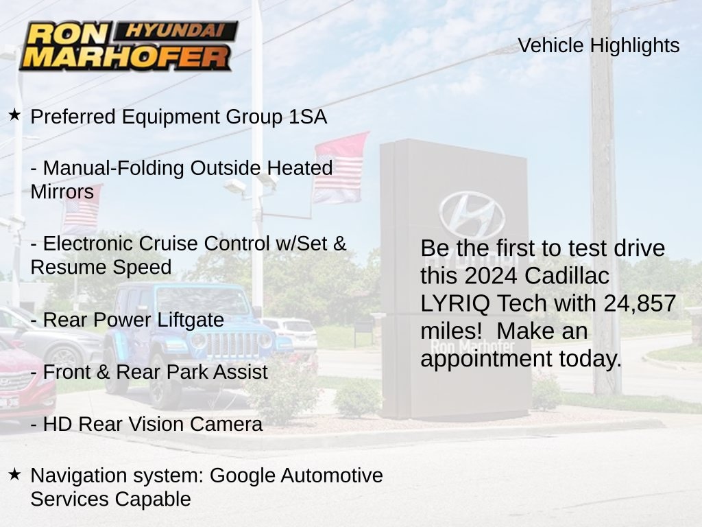 Used 2024 Cadillac Lyriq Tech SUV