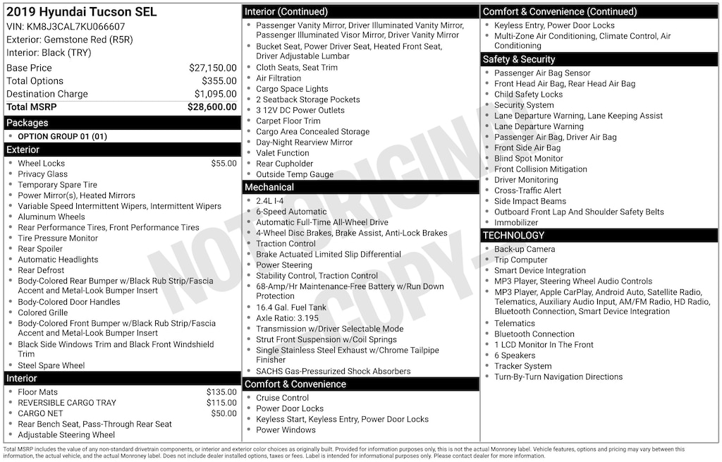Used 2019 Hyundai Tucson SEL SUV