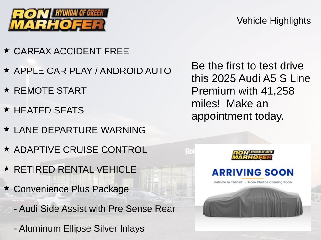 Used 2025 Audi A5 45 S Line Premium Hatchback