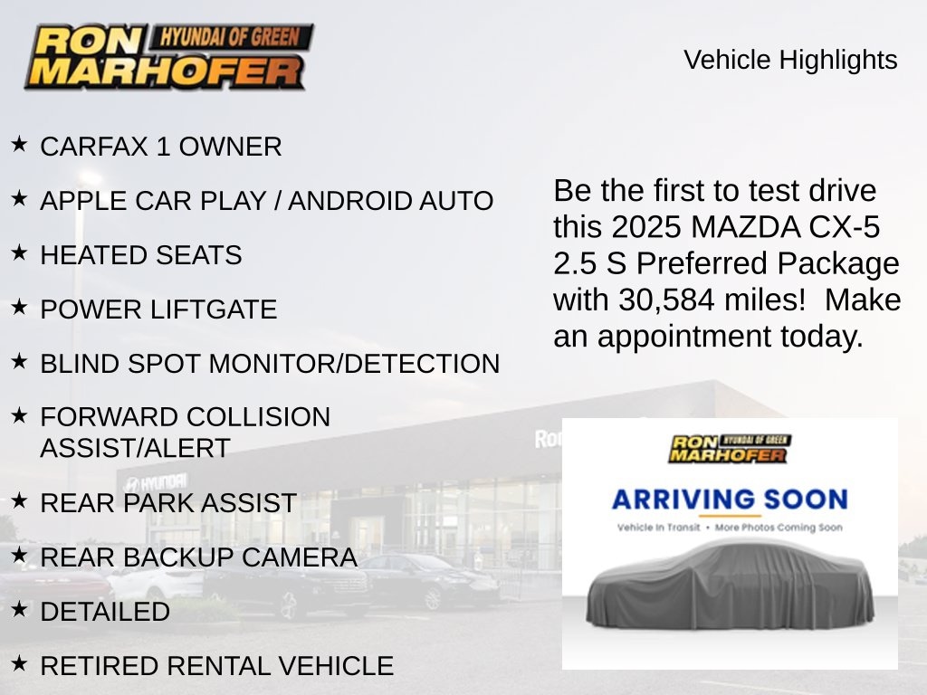 Used 2025 Mazda CX-5 2.5 S Preferred Package SUV