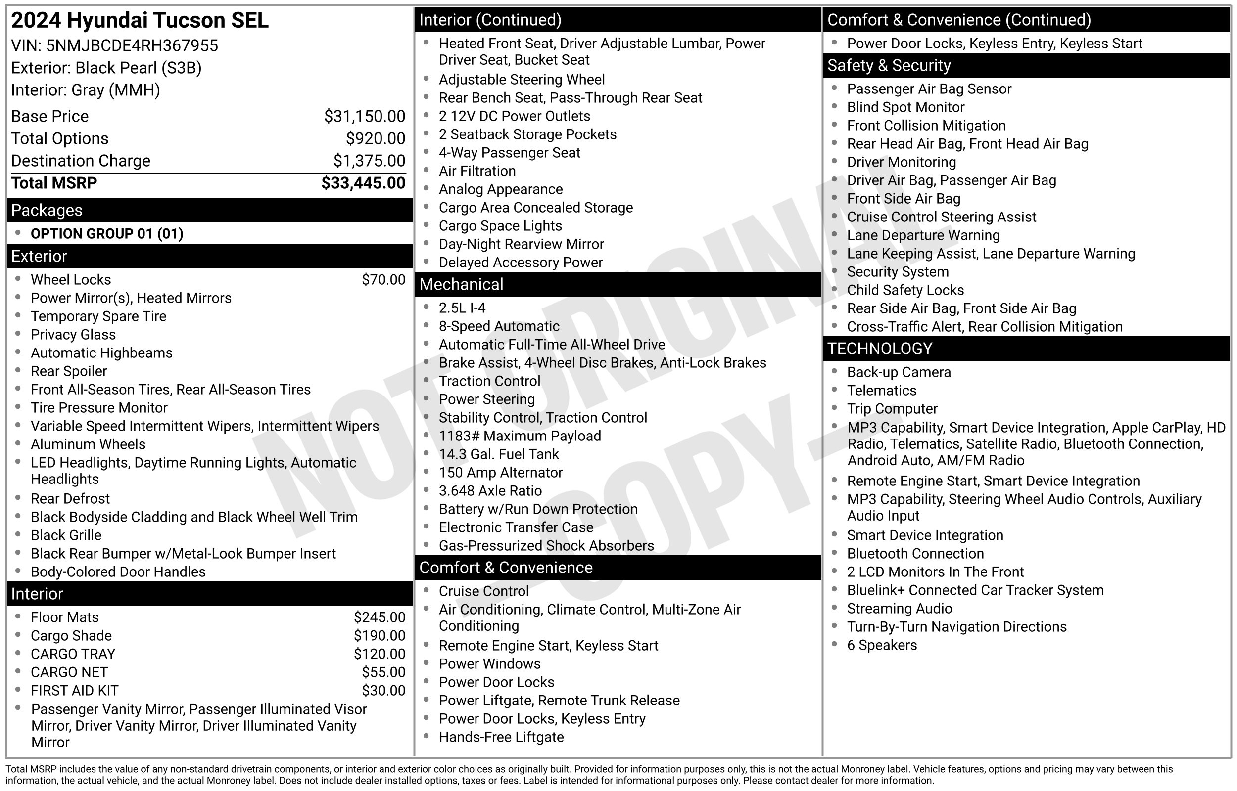 Used 2024 Hyundai Tucson SEL SUV