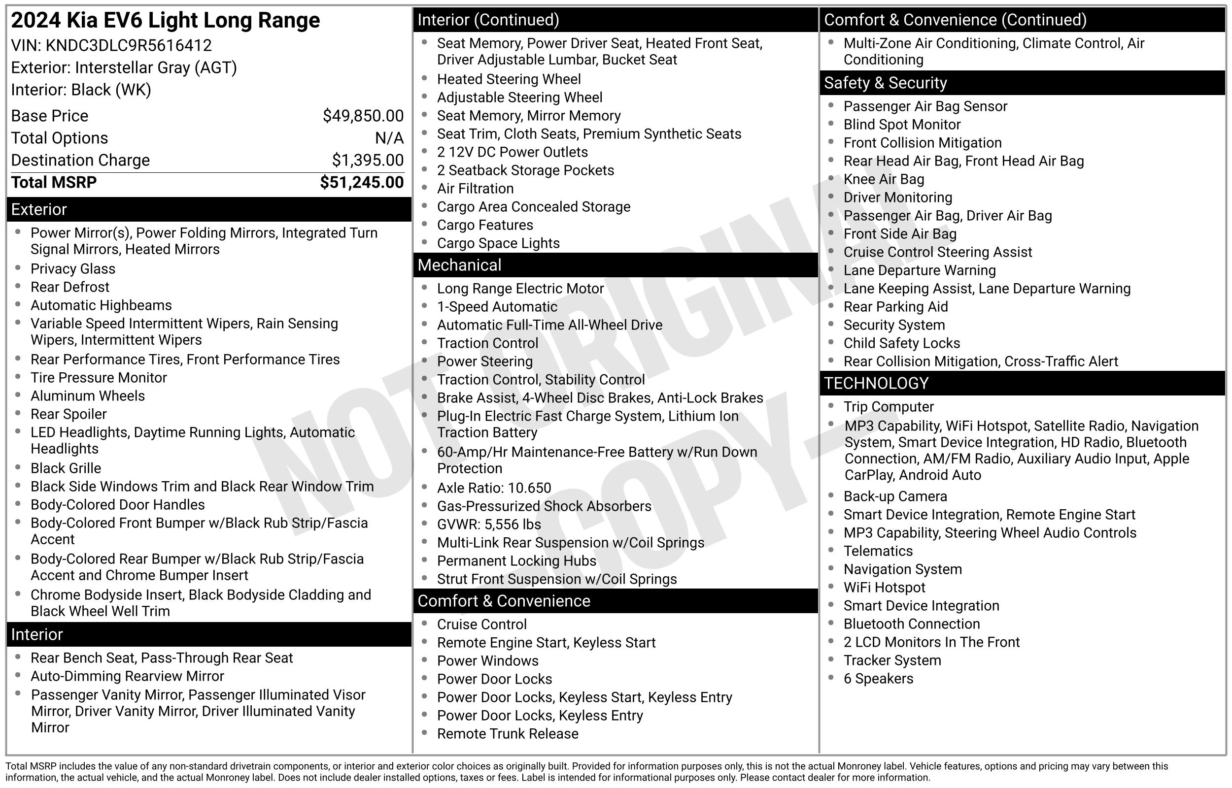 Used 2024 Kia EV6 Light SUV