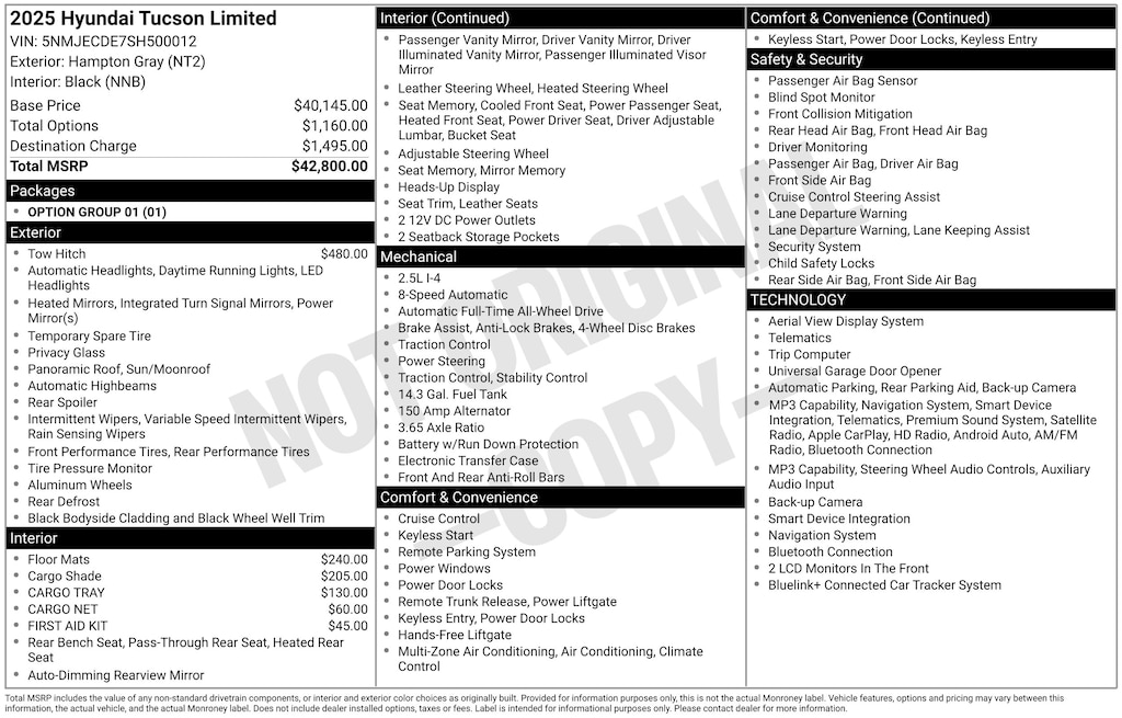 Used 2025 Hyundai Tucson Limited SUV