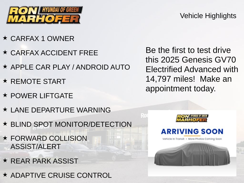 Used 2025 Genesis Electrified GV70 Advanced SUV