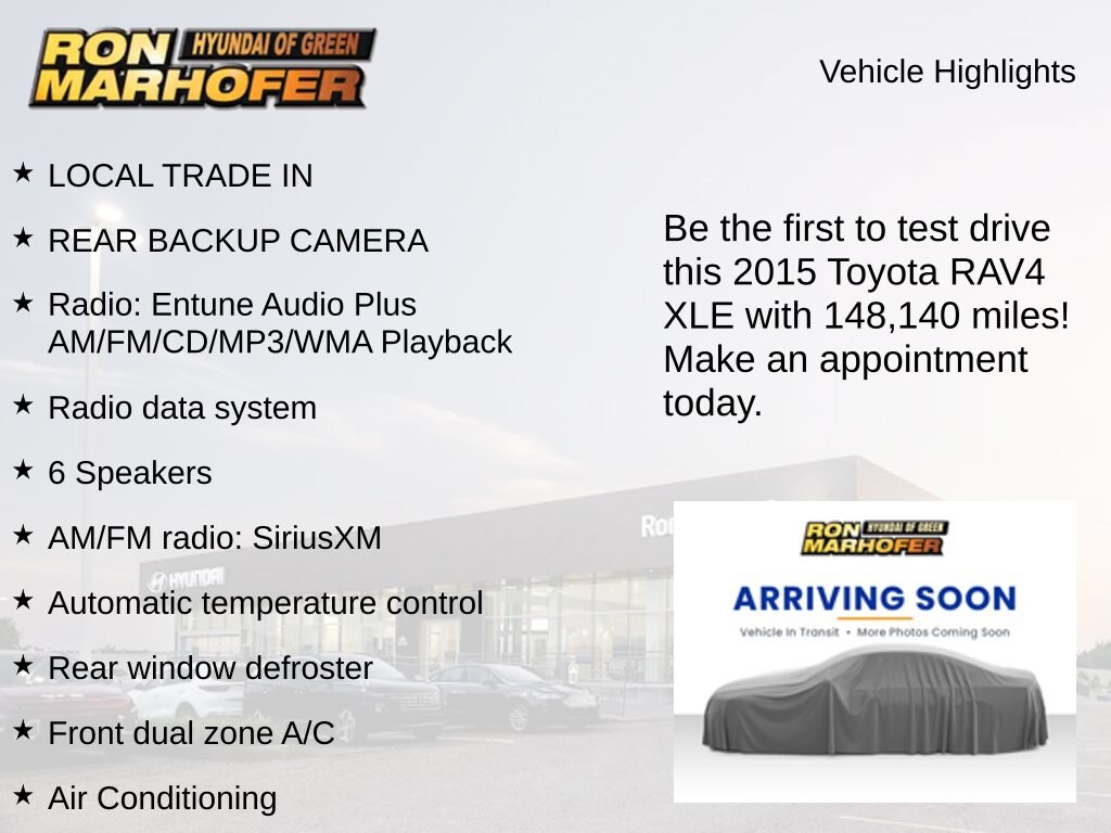 Used 2015 Toyota RAV4 XLE SUV