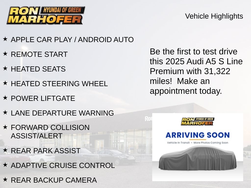 Used 2025 Audi A5 Sportback 45 S Line Premium Hatchback