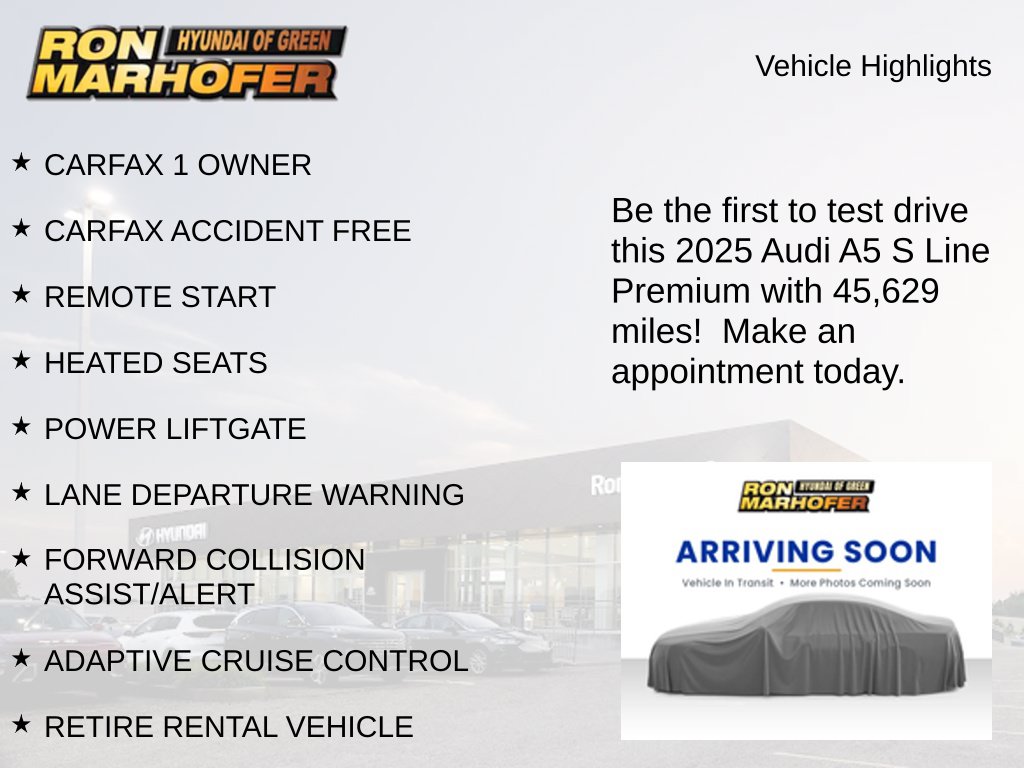 Used 2025 Audi A5 45 S Line Premium Hatchback