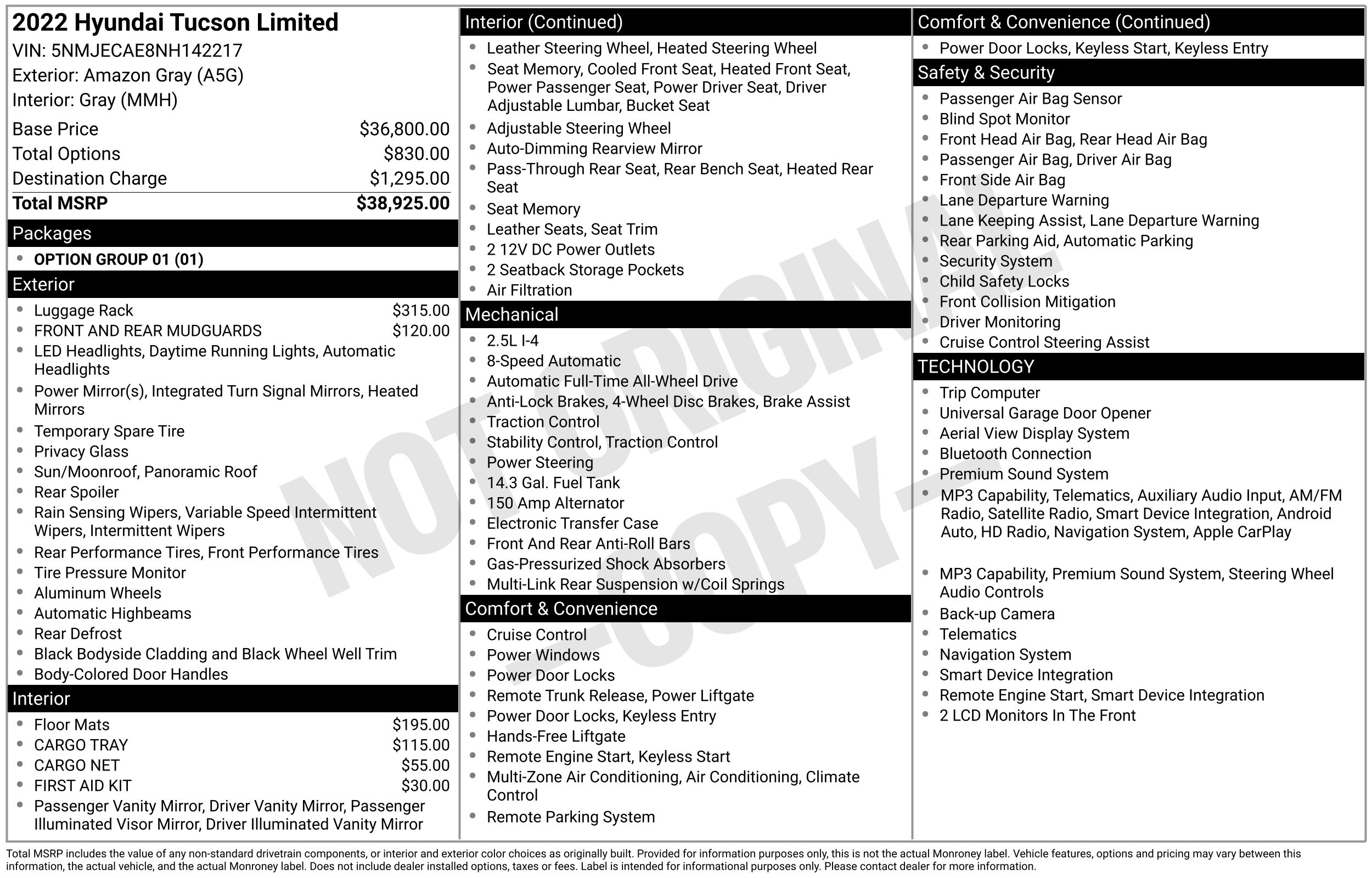 Certified 2022 Hyundai Tucson Limited SUV