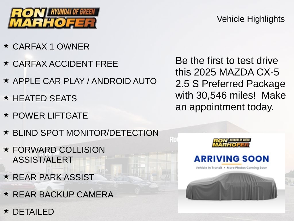 Used 2025 Mazda CX-5 2.5 S Preferred Package SUV