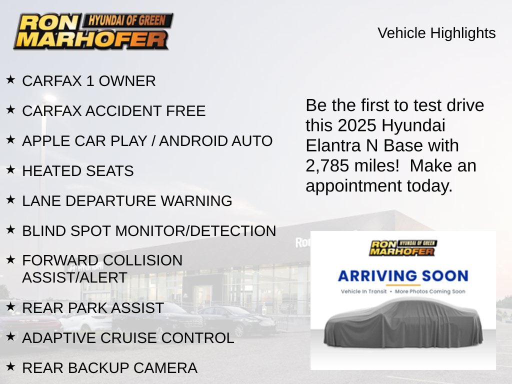 Used 2025 Hyundai Elantra N Base Sedan