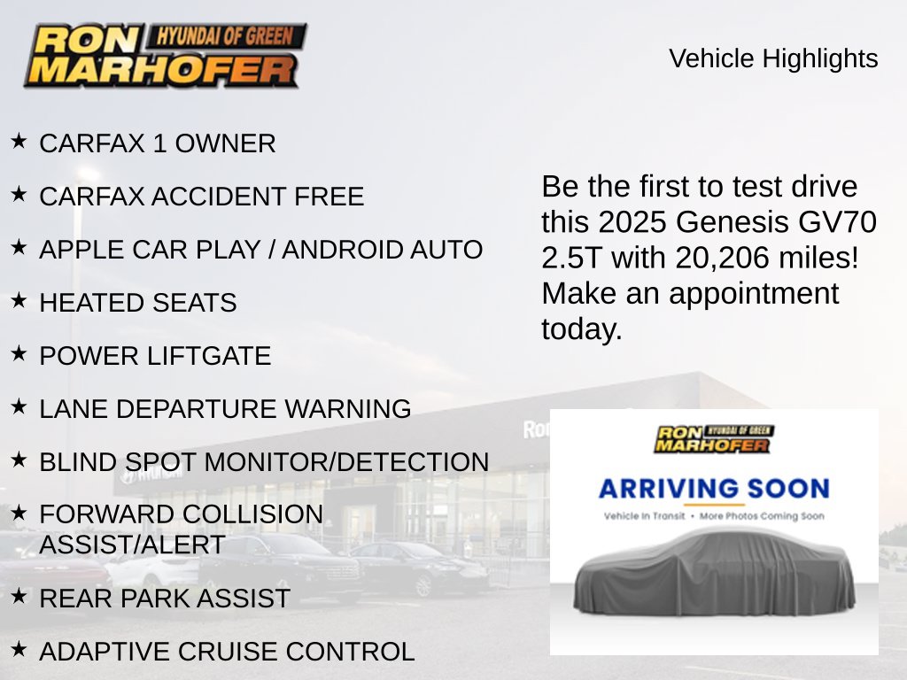 Used 2025 Genesis GV70 2.5T SUV
