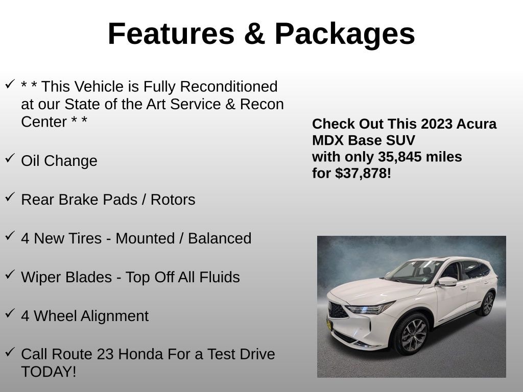Used 2023 Acura MDX SH-AWD Technology Package SUV