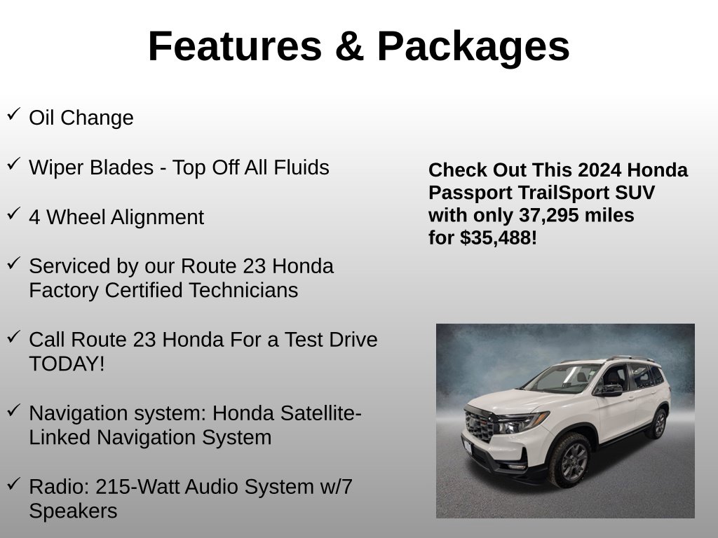 Used 2024 Honda Passport TrailSport SUV