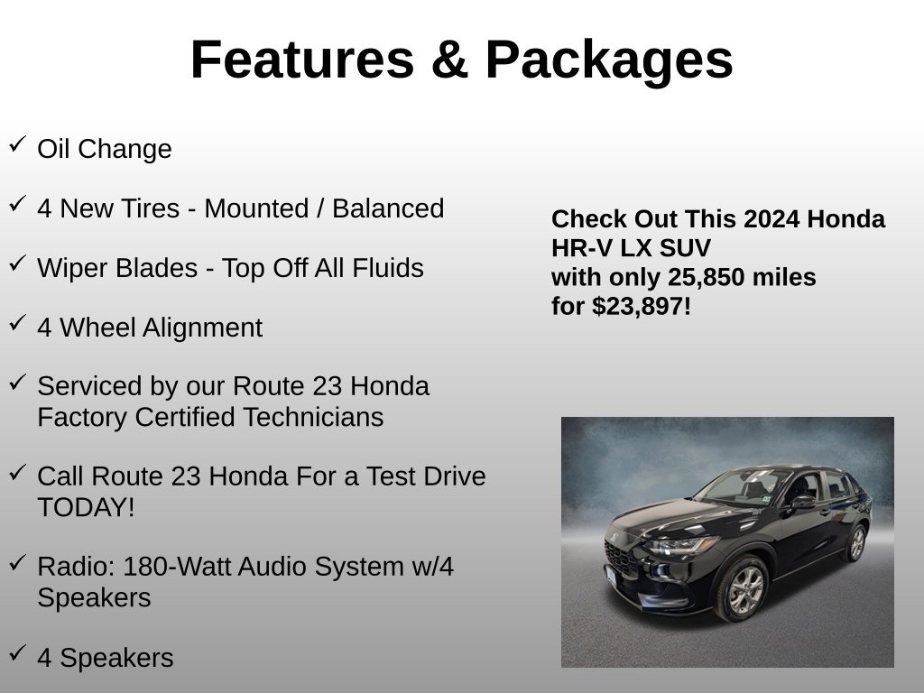 Used 2024 Honda HR-V LX SUV